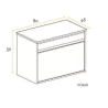 BUONA VANITORIO COLGANTE 80CM DESIR PVC BLANCO ARTICO