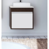 BUONA VANITORIO COLGANTE 80CM DESIR PVC WENGUE-BLANCO SATINADO