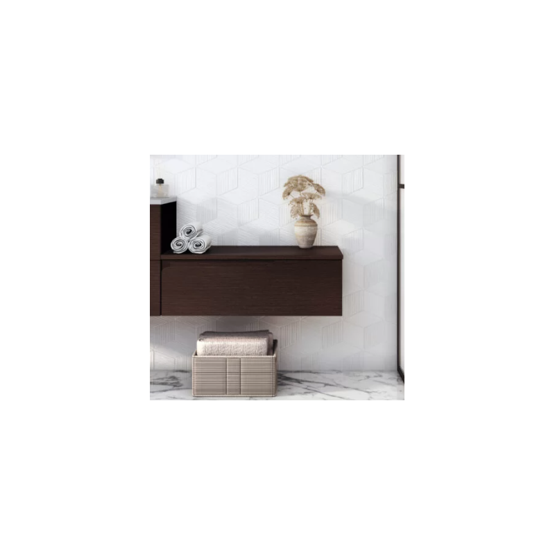 BUONA VANITORIO COLGANTE 60CM GRECO CAJON BAJO WENGUE