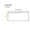 BUONA VANITORIO COLGANTE 60CM GRECO 1CAJON BLANCO