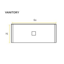 BUONA VANITORIO COLGANTE 60CM CLEO 1CAJON ROVERE