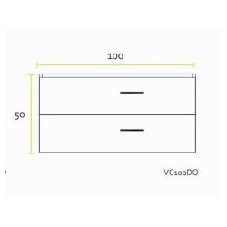 BUONA VANITOIRO COLGANTE 100CM DONNA CAJU