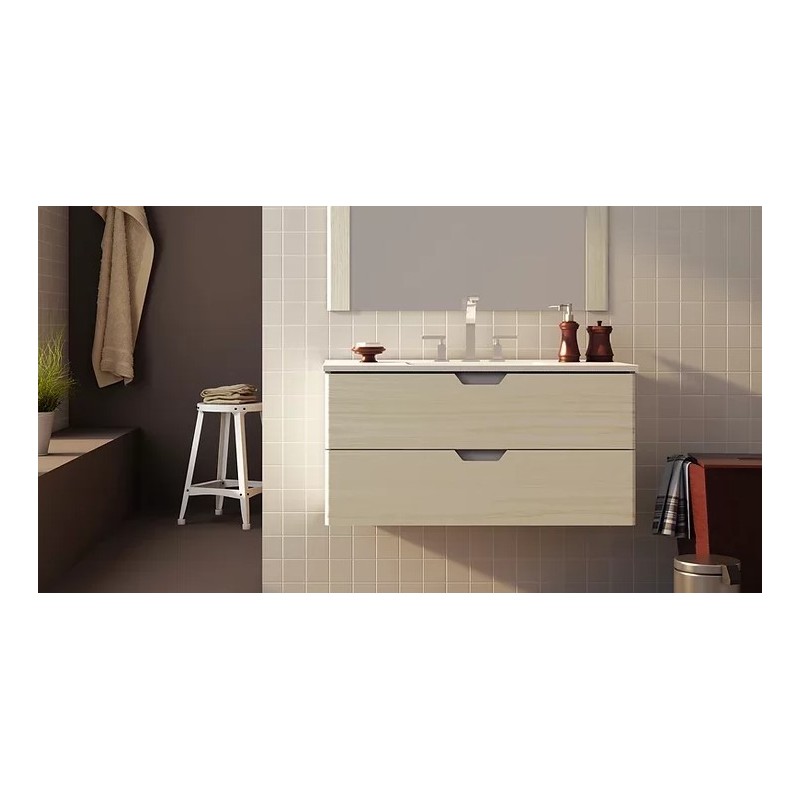 BUONA VANITORIO COLGANTE 100CM CIMA ROVERE VC100CR DISC