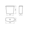 FERRUM ANDINA DEPOSITO COLGANTE DESCARGA SIMPLE BLANCO