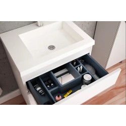 BUONA VANITORIO 50CM VERA PVC BLANCO BRILLANTE