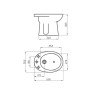 FERRUM ANDINA BIDET 3 AGUJEROS BLANCO