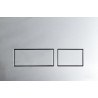 FERRUM TAPA DOBLE TECLA RECTANGULAR CHICA NIQUEL