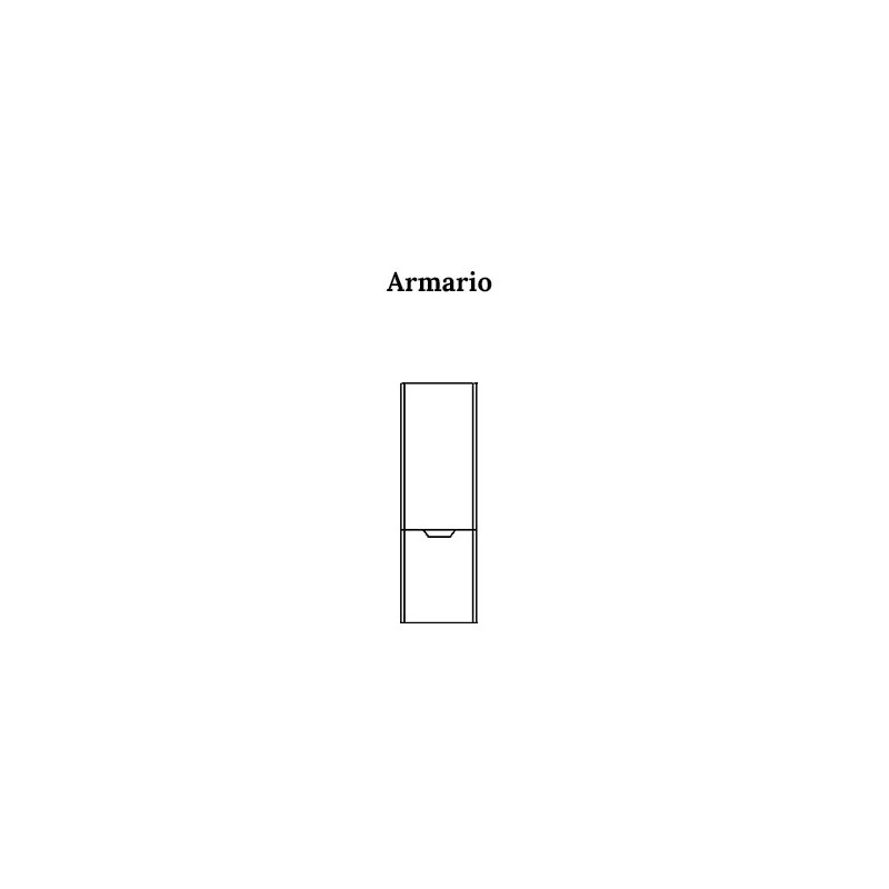 BUONA ARMARIO COLGANTE (40CM) CIMA PVC BLANCO