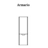 BUONA ARMARIO COLGANTE (40CM) CIMA PVC ARTICO