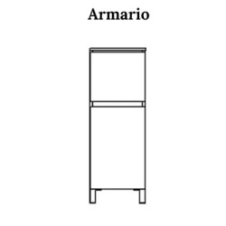 BUONA ARMARIO (40CM) SILVER...