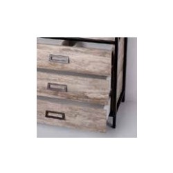 CAMPI VANITORIO 80CM IRON ROB VINTAGE CON MESADA 1AGUJERO