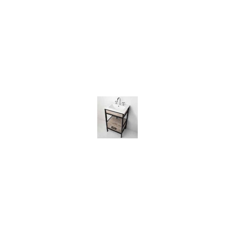 CAMPI VANITORIO 80CM IRON ROB VINTAGE CON MESADA 1AGUJERO
