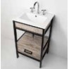 CAMPI VANITORIO 80CM IRON ROB VINTAGE CON MESADA 1AGUJERO