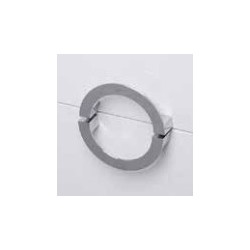CAMPI VANITORIO 80CM COLGANTE CIRCLE BLANCO/GRIS CON MESADA 3AGUJEROS
