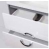 CAMPI VANITORIO 60CM COLGANTE CIRCLE BLANCO/GRIS CON MESADA 1AGUJERO
