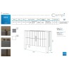 CAMPI VANITORIO 100CM DECK BLANCO CON MESADA 3AGUJEROS