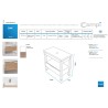 CAMPI MUEBLE 80CM OAK ROBLE PARA BACHA APOY OA80
