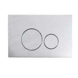 FERRUM TAPA DOBLE TECLA REDONDA CROMO