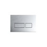 FERRUM TAPA DOBLE TECLA RECTANGULAR CHICA CROMO